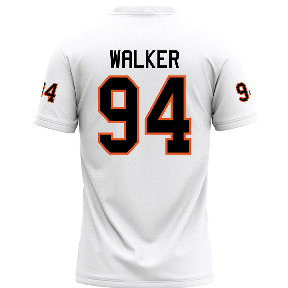 UTPB - NCAA Football : David Walker - White Football Jersey-1