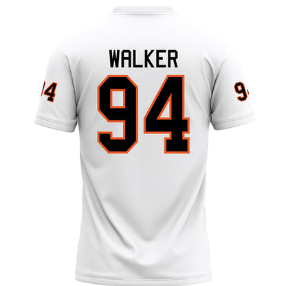 UTPB - NCAA Football : David Walker - White Football Jersey-1