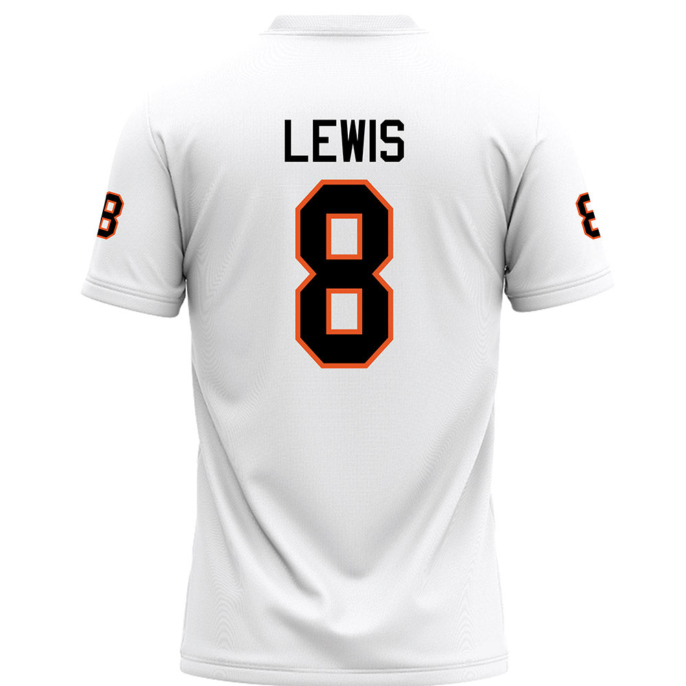 UTPB - NCAA Football : Tylinn Lewis - White Football Jersey-1