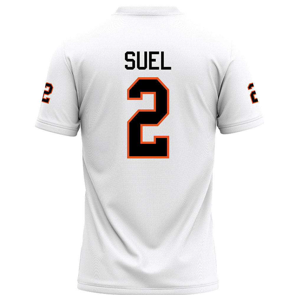 UTPB - NCAA Football : Traylen Suel - White Football Jersey-1