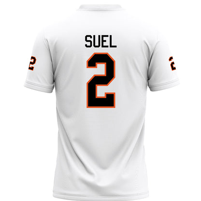 UTPB - NCAA Football : Traylen Suel - White Football Jersey-1