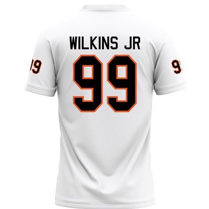 UTPB - NCAA Football : Calvin TANK Wilkins Jr - White Football Jersey-1