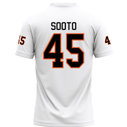 UTPB - NCAA Football : McKyle Sooto - White Football Jersey-1
