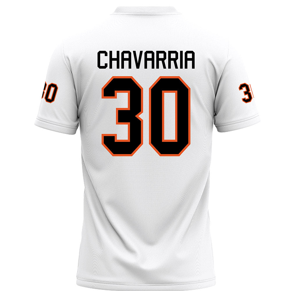 UTPB - NCAA Football : Diego Chavarria - White Football Jersey-1
