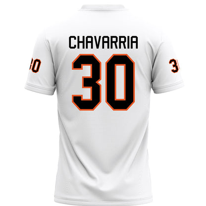 UTPB - NCAA Football : Diego Chavarria - White Football Jersey-1