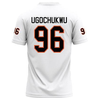 UTPB - NCAA Football : Godgive Ugochukwu - White Football Jersey-1