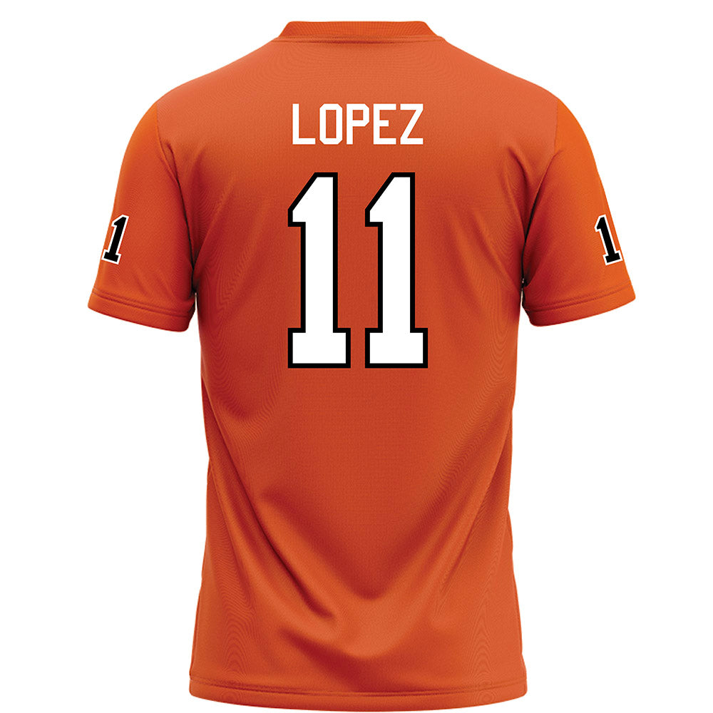 UTPB - NCAA Football : Dominic Lopez - Orange Football Jersey-1