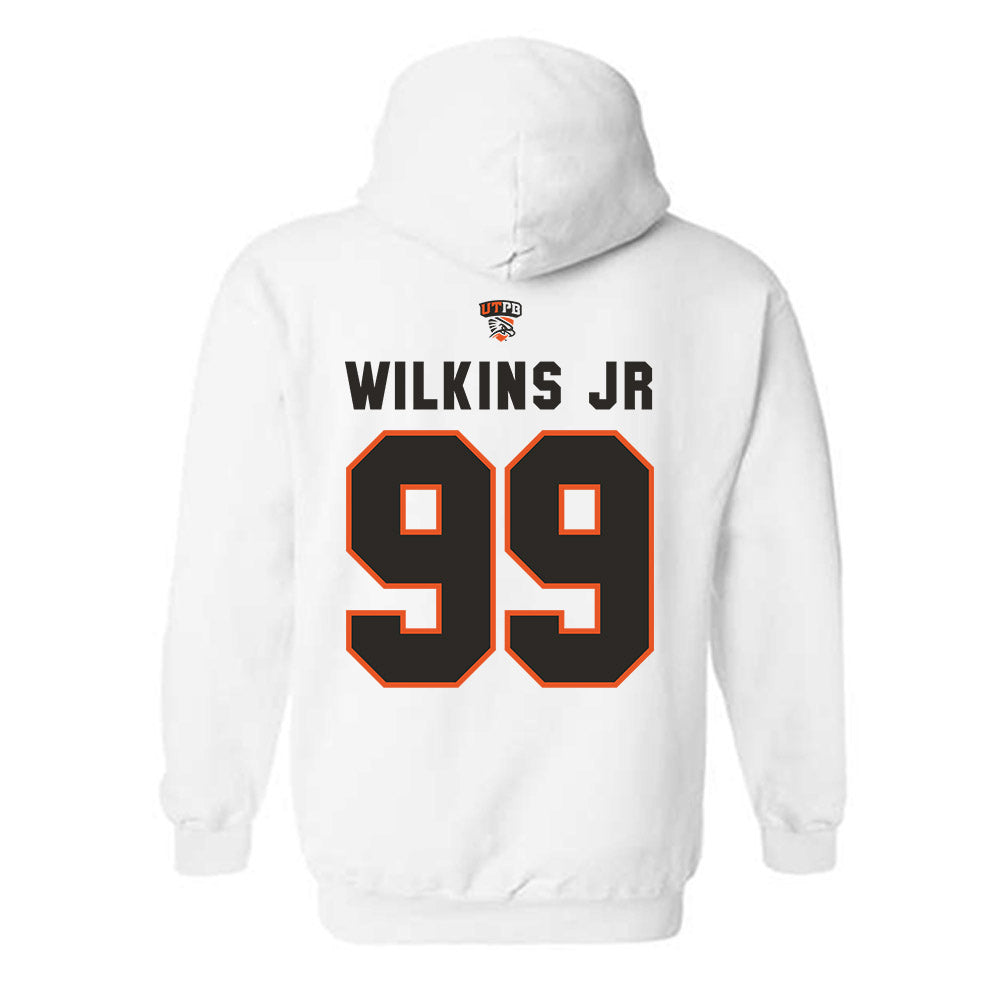 UTPB - NCAA Football : Calvin TANK Wilkins Jr - Replica Shersey Hooded Sweatshirt-1