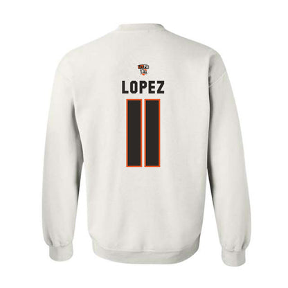 UTPB - NCAA Football : Dominic Lopez - Replica Shersey Crewneck Sweatshirt-1