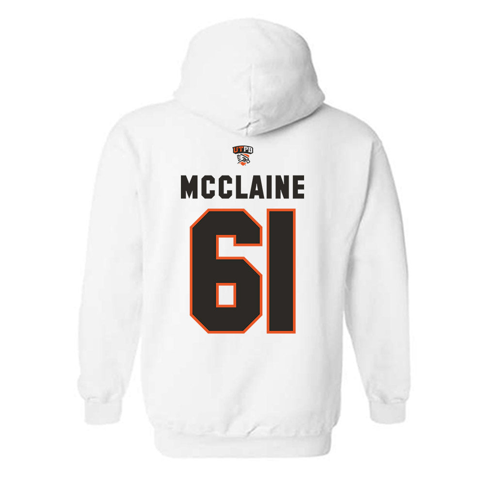 UTPB - NCAA Football : Jordan Mcclaine - Replica Shersey Hooded Sweatshirt-1