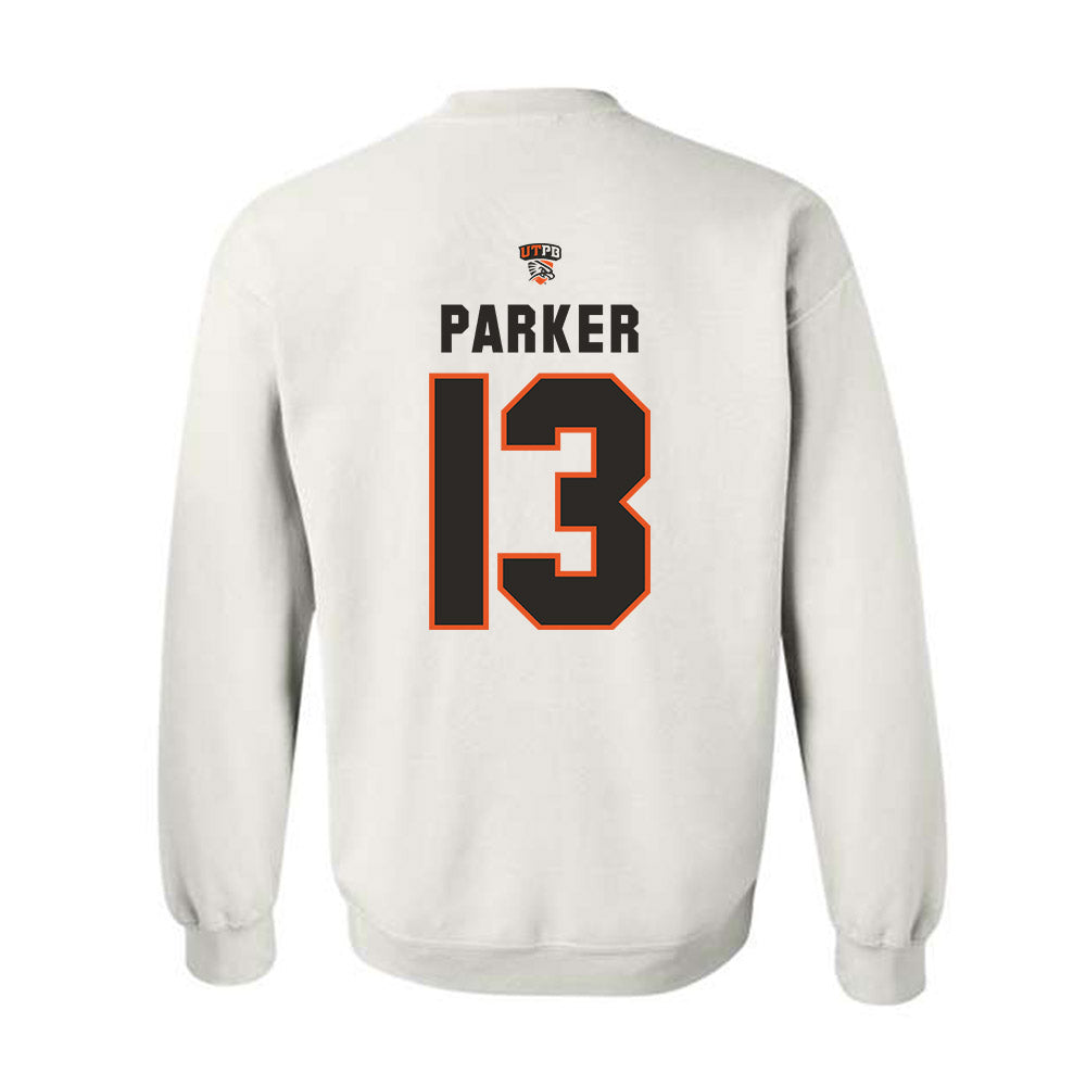 UTPB - NCAA Football : Randle Parker - Replica Shersey Crewneck Sweatshirt-1
