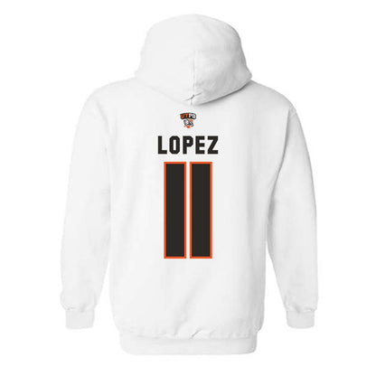 UTPB - NCAA Football : Dominic Lopez - Replica Shersey Hooded Sweatshirt-1