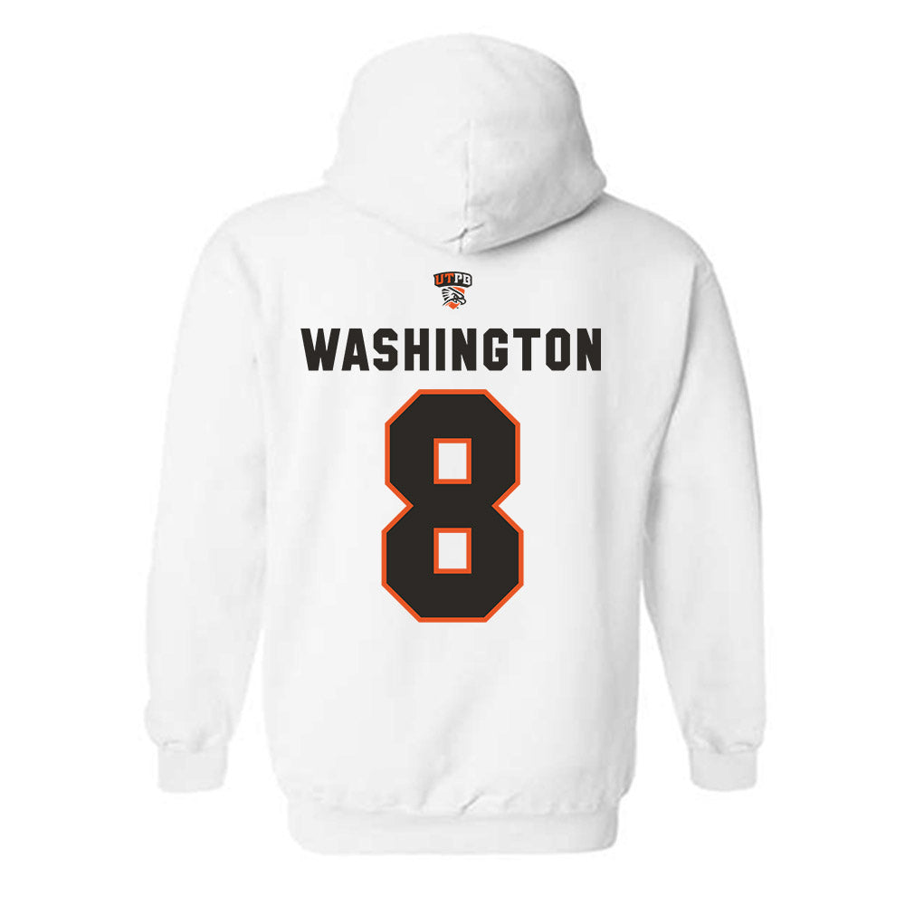 UTPB - NCAA Football : Jarred Washington - Replica Shersey Hooded Sweatshirt-1