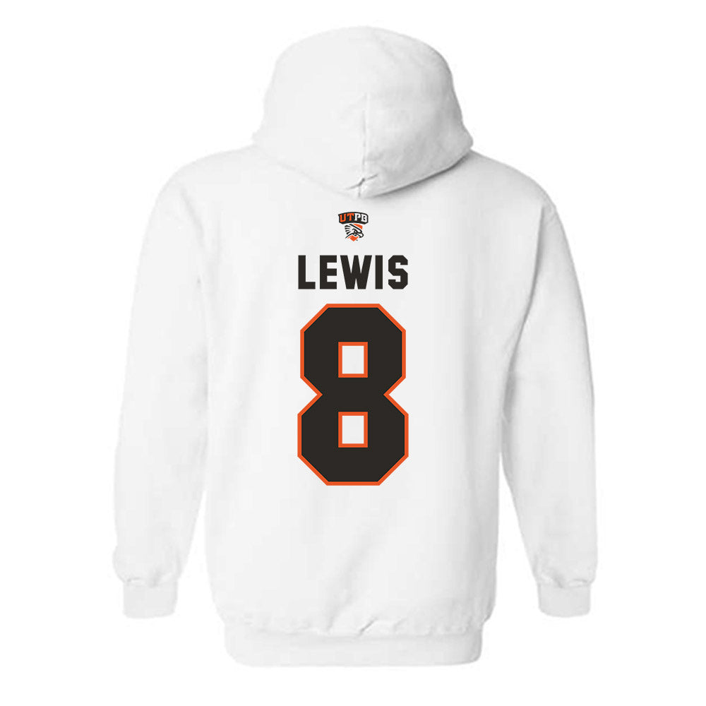 UTPB - NCAA Football : Tylinn Lewis - Replica Shersey Hooded Sweatshirt-1