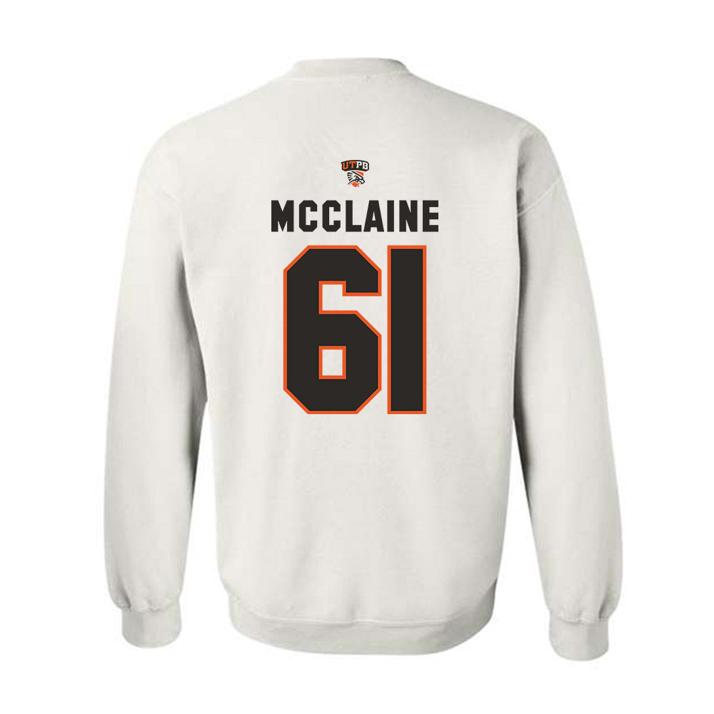 UTPB - NCAA Football : Jordan Mcclaine - Replica Shersey Crewneck Sweatshirt-1