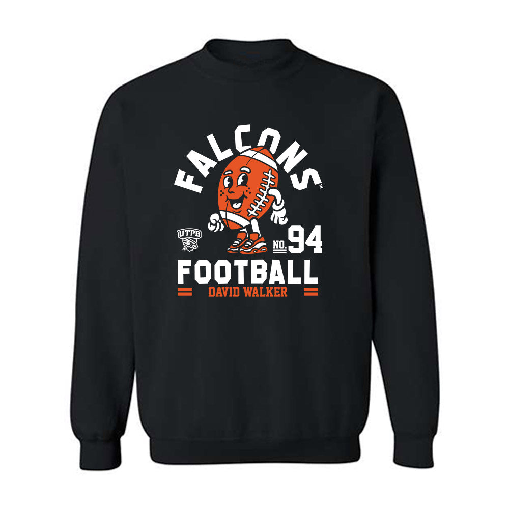 UTPB - NCAA Football : David Walker - Fashion Shersey Crewneck Sweatshirt-0
