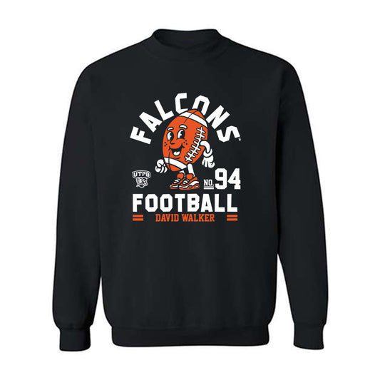 UTPB - NCAA Football : David Walker - Fashion Shersey Crewneck Sweatshirt-0