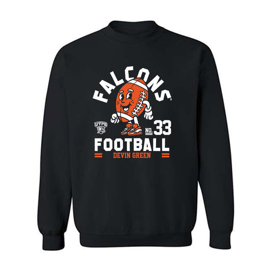 UTPB - NCAA Football : Devin Green - Fashion Shersey Crewneck Sweatshirt-0