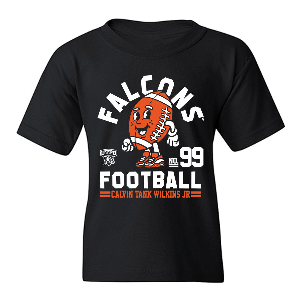 UTPB - NCAA Football : Calvin TANK Wilkins Jr - Fashion Shersey Youth T-Shirt-0