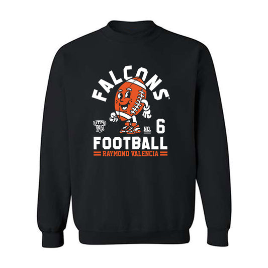 UTPB - NCAA Football : Raymond Valencia - Fashion Shersey Crewneck Sweatshirt-0