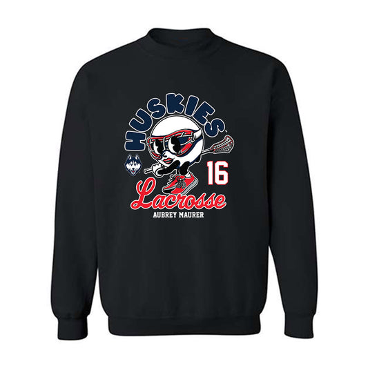 UConn - NCAA Women's Lacrosse : Aubrey Maurer - Fashion Shersey Crewneck Sweatshirt-0