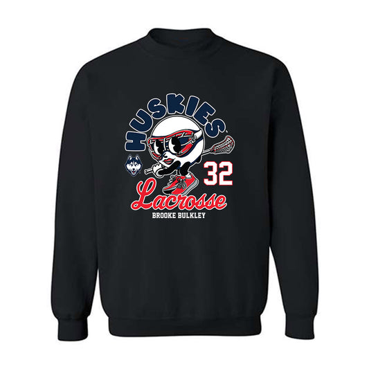 UConn - NCAA Women's Lacrosse : Brooke Bulkley - Fashion Shersey Crewneck Sweatshirt-0