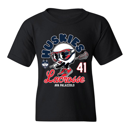 UConn - NCAA Women's Lacrosse : Ava Palazzolo - Fashion Shersey Youth T-Shirt-0