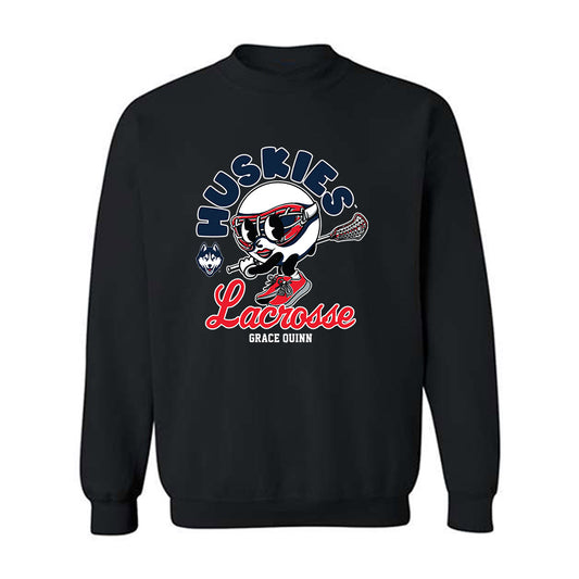 UConn - NCAA Women's Lacrosse : Grace Quinn - Fashion Shersey Crewneck Sweatshirt-0