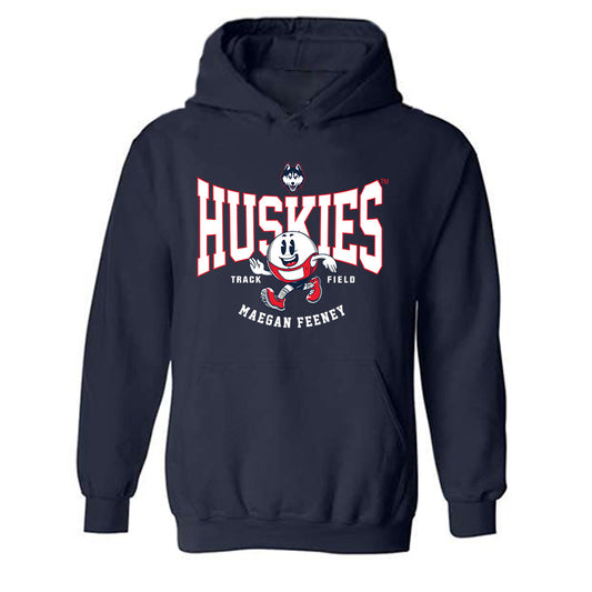 UConn - NCAA Women's Track & Field : Maegan Feeney - Fashion Shersey Hooded Sweatshirt-0
