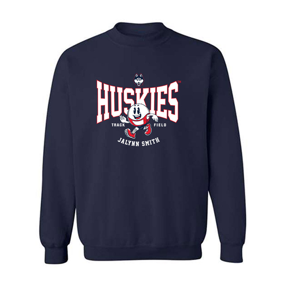 UConn - NCAA Women's Track & Field : Jalynn Smith - Fashion Shersey Crewneck Sweatshirt-0