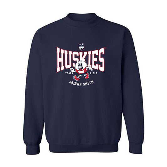 UConn - NCAA Women's Track & Field : Jalynn Smith - Fashion Shersey Crewneck Sweatshirt-0