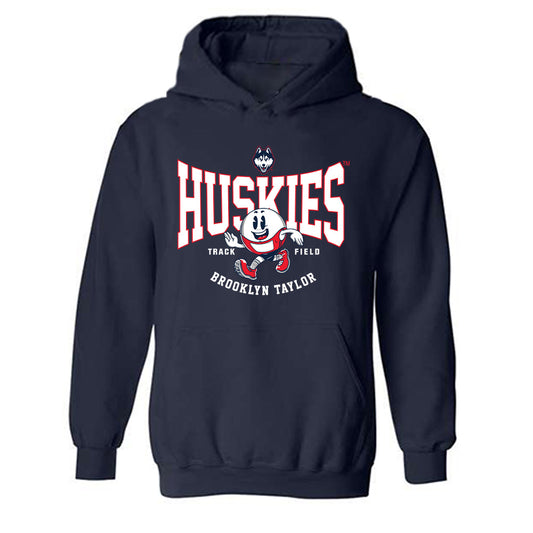 UConn - NCAA Women's Track & Field : Brooklyn Taylor - Fashion Shersey Hooded Sweatshirt-0