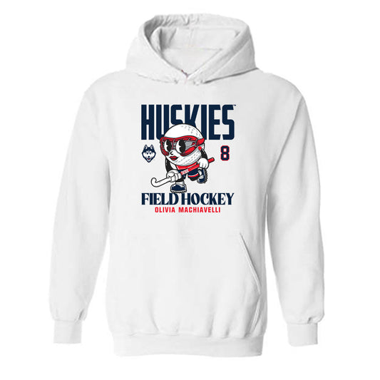 UConn - NCAA Women's Field Hockey : Olivia Machiavelli - Fashion Shersey Hooded Sweatshirt-0