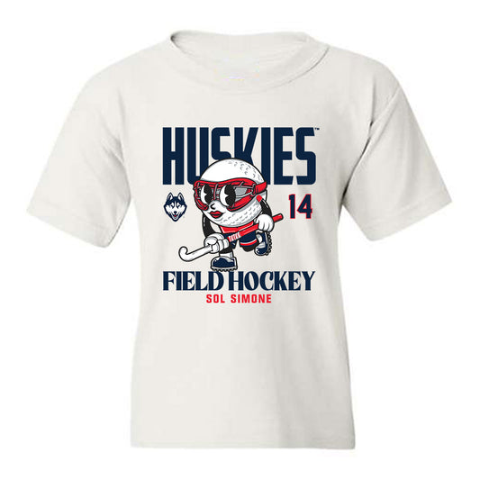 UConn - NCAA Women's Field Hockey : Sol Simone - Fashion Shersey Youth T-Shirt-0