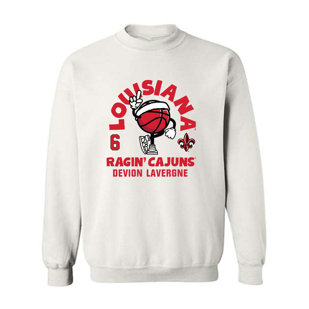 Louisiana - NCAA Men's Basketball : Devion Lavergne - Fashion Shersey Crewneck Sweatshirt-0