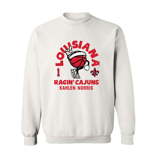Louisiana - NCAA Women's Basketball : Kahlen Norris - Fashion Shersey Crewneck Sweatshirt-0