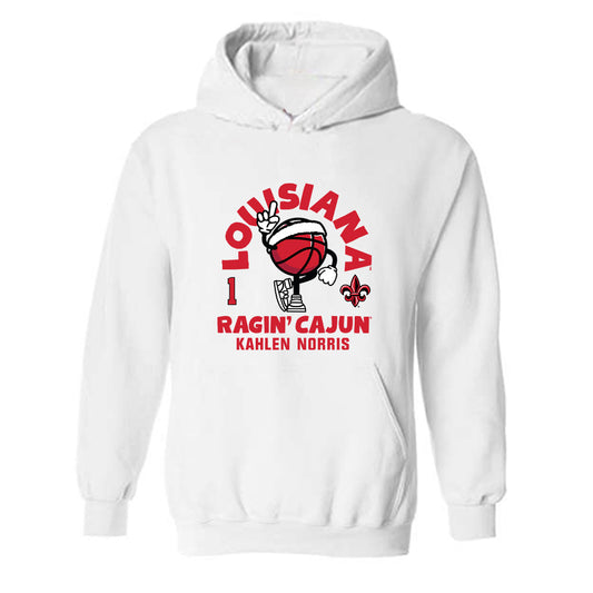 Louisiana - NCAA Women's Basketball : Kahlen Norris - Fashion Shersey Hooded Sweatshirt-0