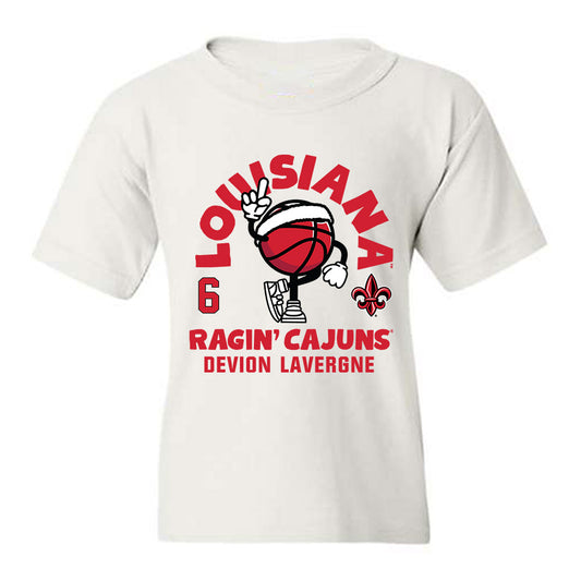 Louisiana - NCAA Men's Basketball : Devion Lavergne - Fashion Shersey Youth T-Shirt-0