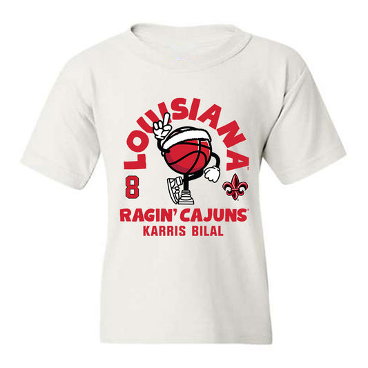 Louisiana - NCAA Men's Basketball : Karris Bilal - Fashion Shersey Youth T-Shirt-0