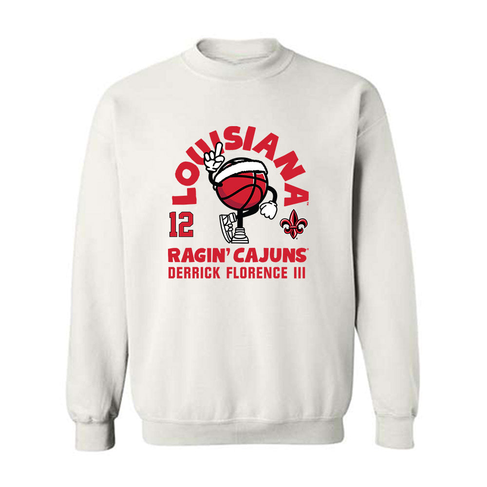 Louisiana - NCAA Men's Basketball : Derrick Florence III - Fashion Shersey Crewneck Sweatshirt-0