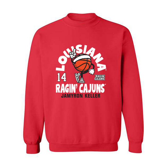 Louisiana - NCAA Men's Basketball : Jamyron Keller - Fashion Shersey Crewneck Sweatshirt-0