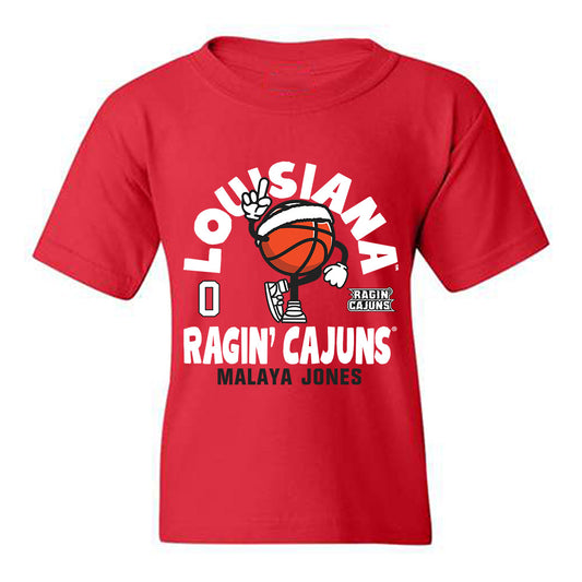 Louisiana - NCAA Women's Basketball : Malaya Jones - Fashion Shersey Youth T-Shirt-0