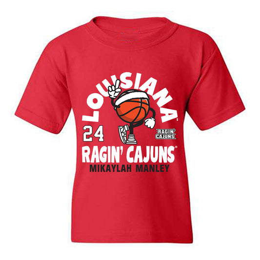 Louisiana - NCAA Women's Basketball : Mikaylah Manley - Fashion Shersey Youth T-Shirt-0