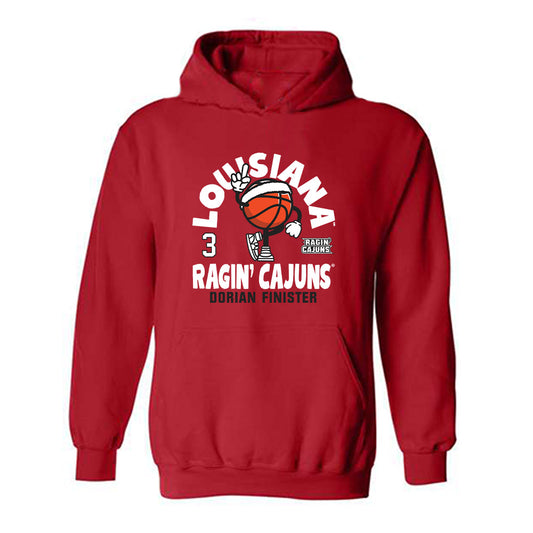 Louisiana - NCAA Men's Basketball : Dorian Finister - Fashion Shersey Hooded Sweatshirt-0