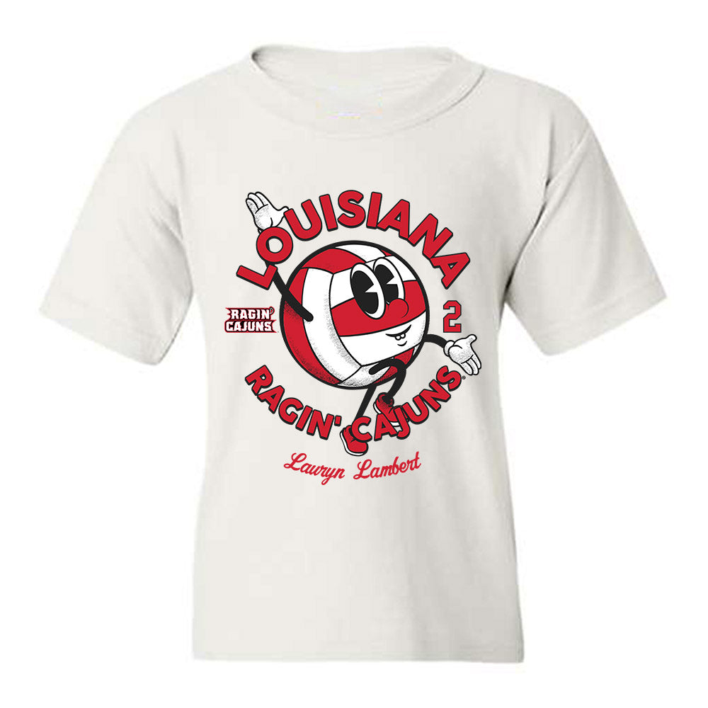 Louisiana - NCAA Women's Volleyball : Lauryn Lambert - Fashion Shersey Youth T-Shirt-0