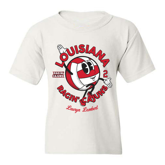 Louisiana - NCAA Women's Volleyball : Lauryn Lambert - Fashion Shersey Youth T-Shirt-0
