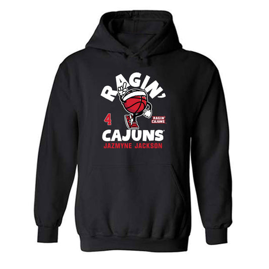 Louisiana - NCAA Women's Basketball : Jazmyne Jackson - Fashion Shersey Hooded Sweatshirt-0