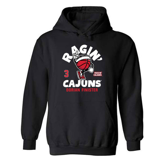 Louisiana - NCAA Men's Basketball : Dorian Finister - Fashion Shersey Hooded Sweatshirt-0