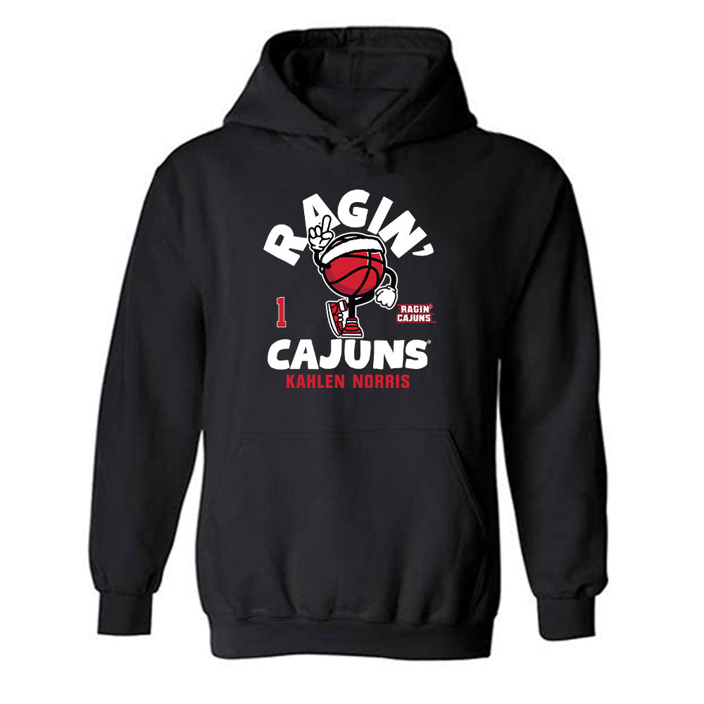Louisiana - NCAA Women's Basketball : Kahlen Norris - Fashion Shersey Hooded Sweatshirt-0