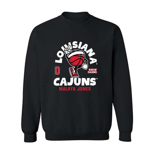 Louisiana - NCAA Women's Basketball : Malaya Jones - Fashion Shersey Crewneck Sweatshirt-0